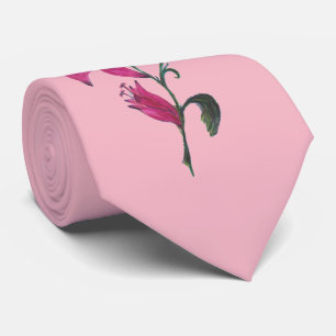 Gravata Laço vermelho do pescoço dos lírios da aguarela