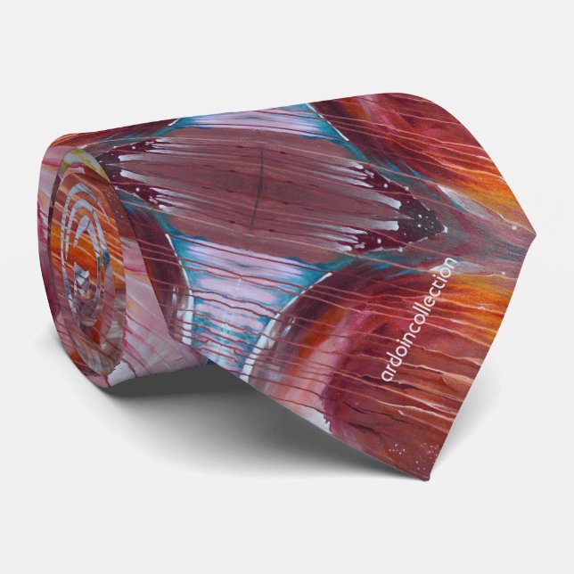 Gravata laço vermelho "vermelho " do pescoço (Rolled)