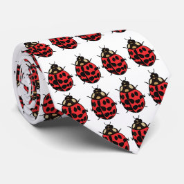 Gravata Ladybug Red Black Insett Ladybug