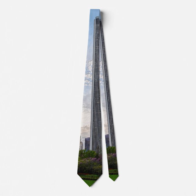 Gravata Lago Shore Park Painterly Neck Tie (Frente)
