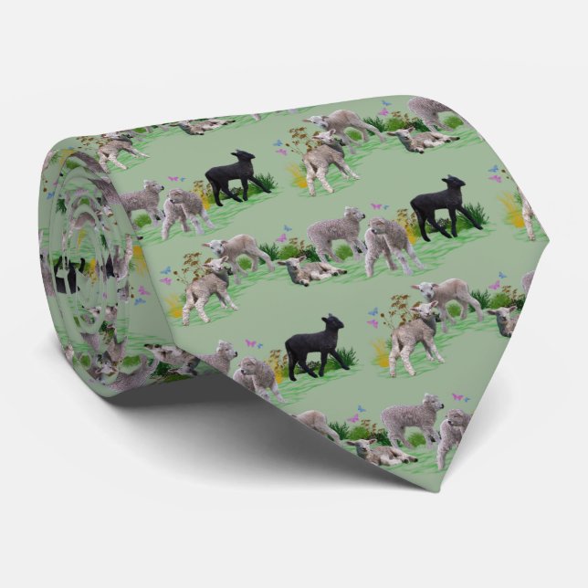 Gravata Lamb Meadow (Verde Claro) (Rolled)