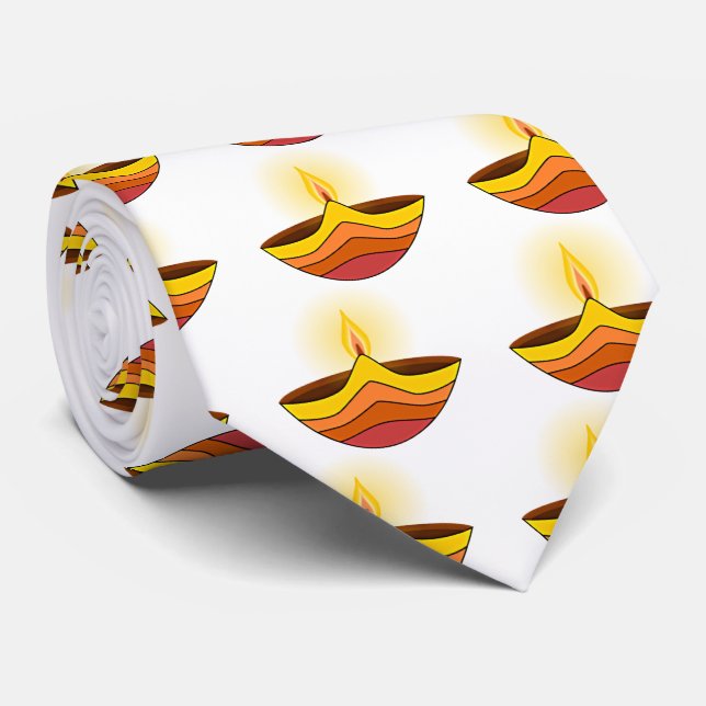 Gravata Lâmpada de incandescência bonita de Diwali (Rolled)