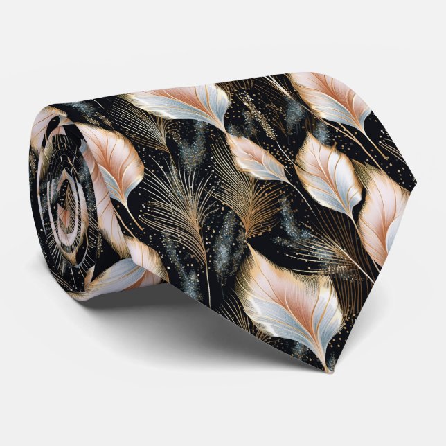 Gravata Lâmpadas De Grama Rosa E Azul (Rolled)