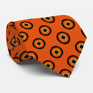 Gravata Laranja e Preto Elegantes