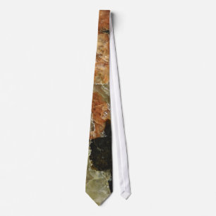Gravata Laranja, Preto e Quartz Claro