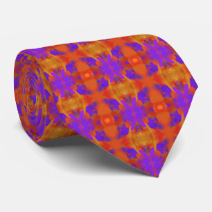 Gravata Laranja Roxo E Vermelho Design De Arte Gráfica Abs