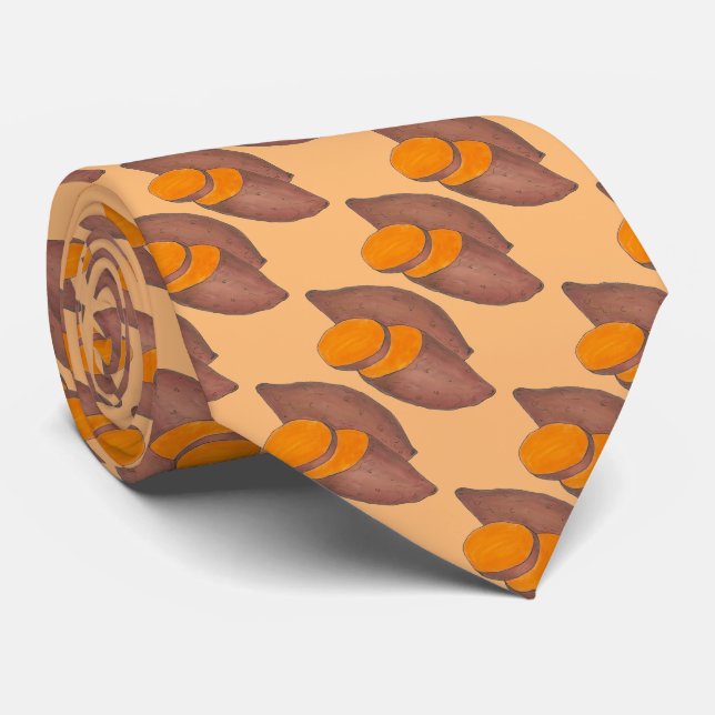 Gravata Laranja Yam Bu Batata Branca Foodie (Rolled)
