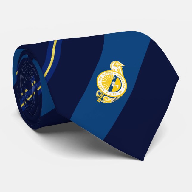 Gravata Largo (Flórida), bandeira da cidade, Neck Tie (Rolled)