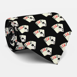 Gravata Las Vegas All Aces Small Impressão a qualquer cor
