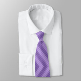 Gravata Lavanda Diagonal Zigzag Stripes Necktie Masculina