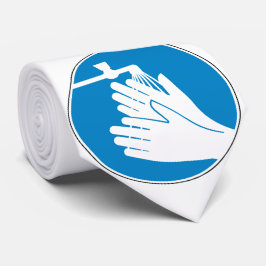 Gravata Lave as mãos (saúde e segurança) (higiene)