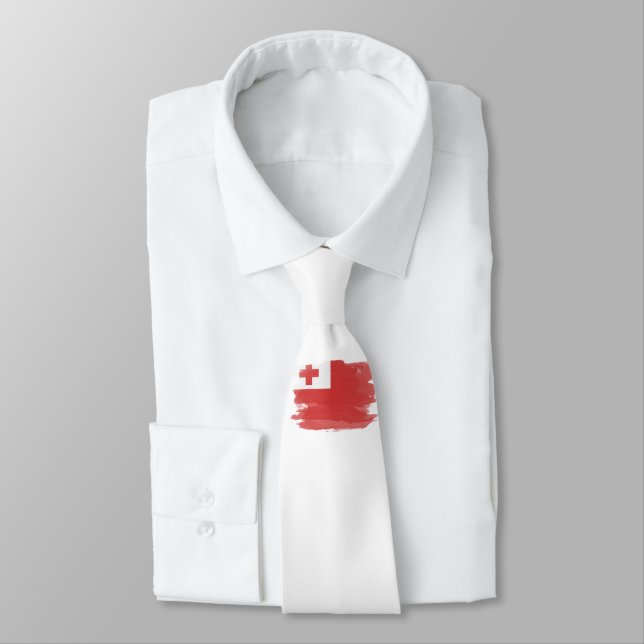 Gravata Lave do pavilhão Tonga, bandeira nacional (Amarrado)