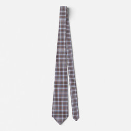 Gravata Lavender Blue Plaid Tartan Retro Color Neck Tie
