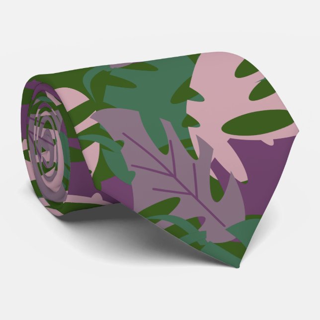 Gravata Leaf Monstera Purple Green (Rolled)