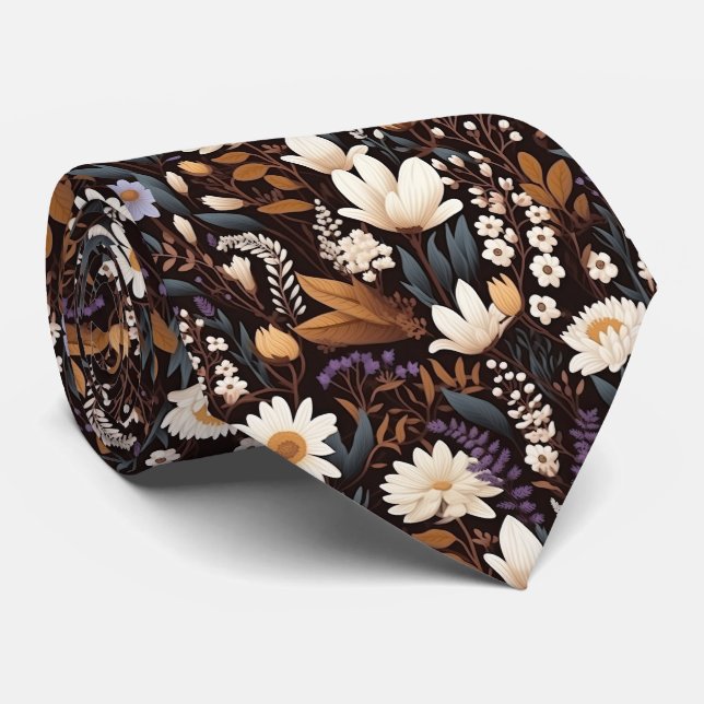 Gravata Legal padrão das flores Boho (Rolled)