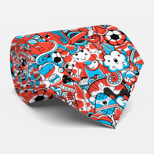 Gravata legal padrão de grafite em camadas