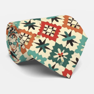 Gravata Legal padrão de ladrilho do Aztec Ocidental