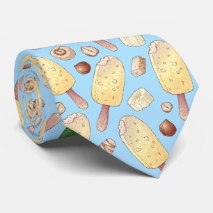 Gravata legal padrão de sorvete em camadas