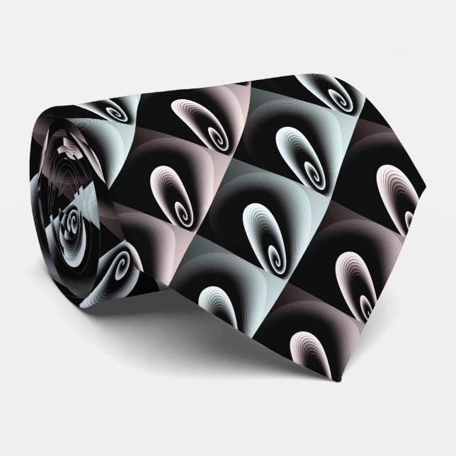 Gravata Legal padrão moderno azul ciano pálido e borgonha  (Rolled)