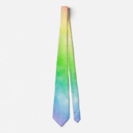 Gravata Legging capri cor de luz arco-íris aquarela