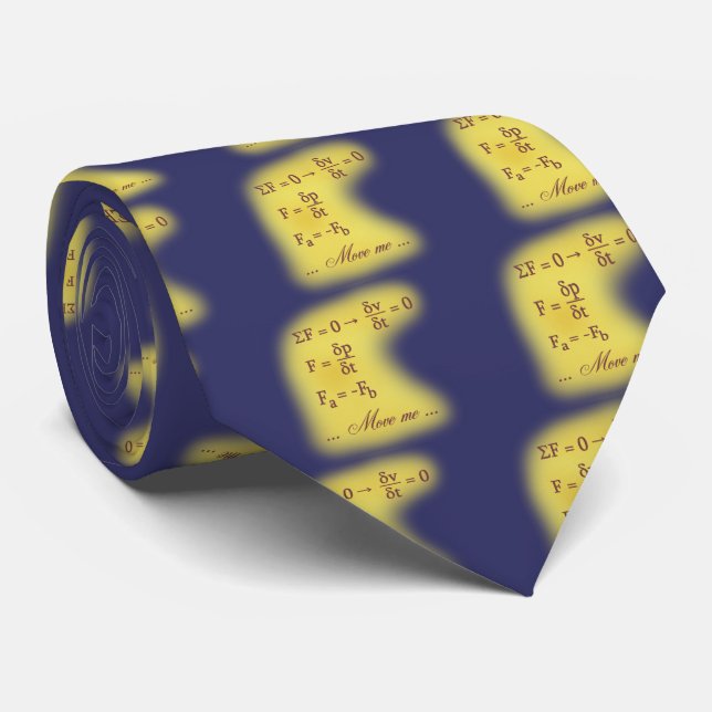 Gravata Leis de Newton da Moção (Rolled)