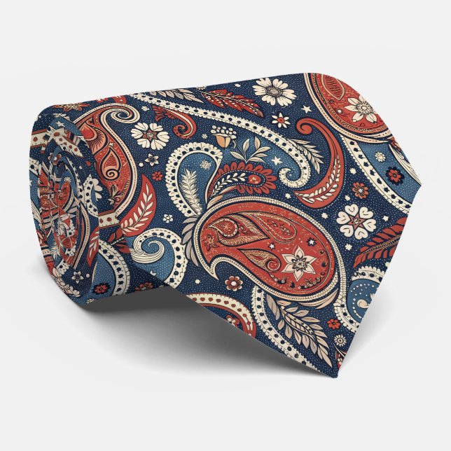 Gravata Lenço Western Paisley  (Rolled)