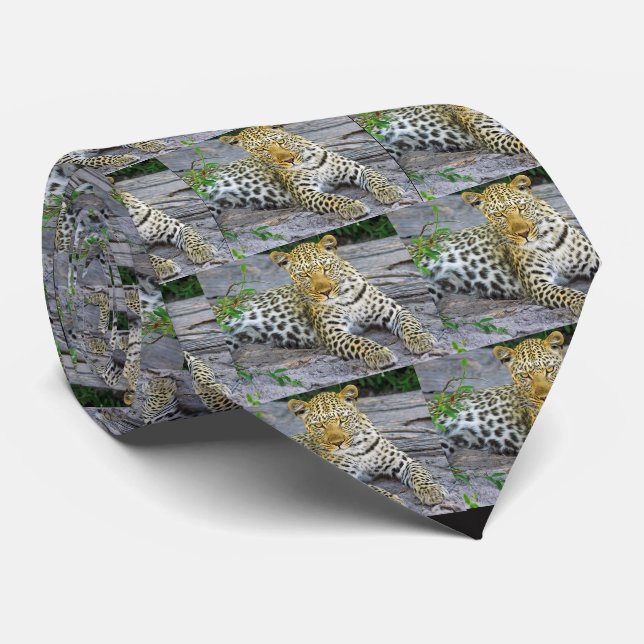 Gravata Leopard (Rolled)