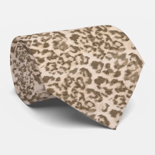 Gravata Leopardo bege.
