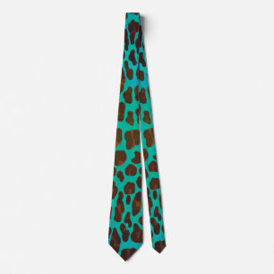 Gravata Leopardo Brown e impressão da cerceta