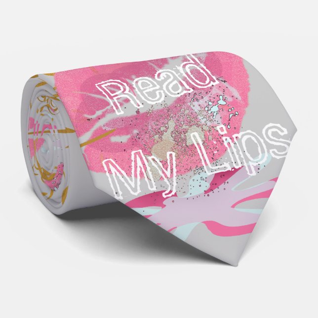 Gravata Ler meus Lábios (Rolled)