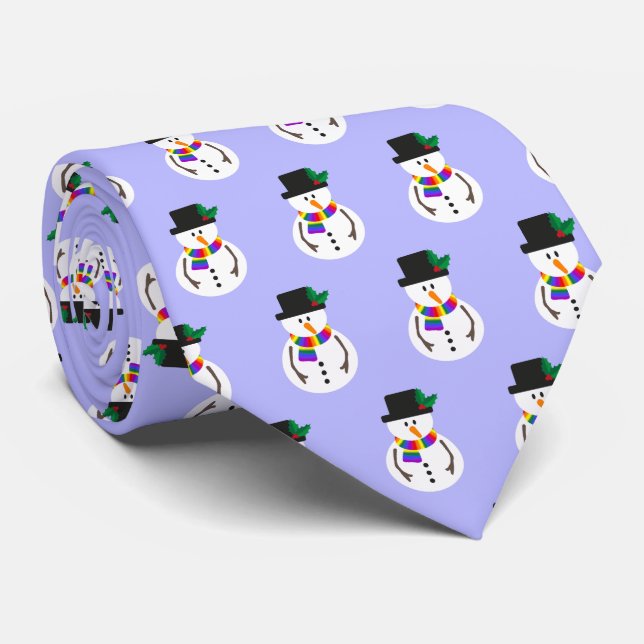 Gravata LGBT+ Orgulho Snowman Tie (Rolled)