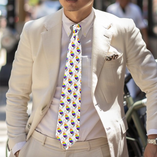 Gravata LGBTQ mais Flores de Tulipas (Criador carregado)