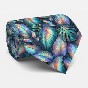 Gravata Life of the Party Folhas Tropicais Opal