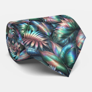 Gravata Life of the Party Folhas Tropicais Opal