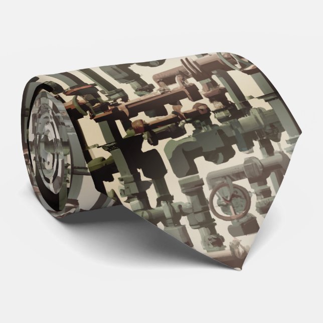 Gravata ligação do pescoço com canos de água engraçados (Rolled)