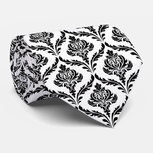 Gravata Ligação elegante com trim preto (Rolled)