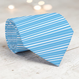 Gravata Light Blue Color Stripes Necktie
