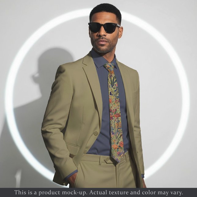 Gravata Light Impressionist Floral Necktie (Criador carregado)