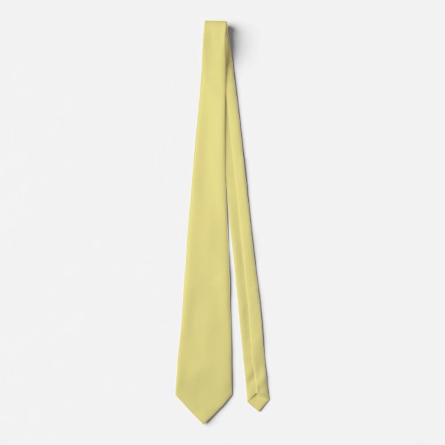 Gravata Light Khaki F0E68C - Opção para adicionar nome (Frente)