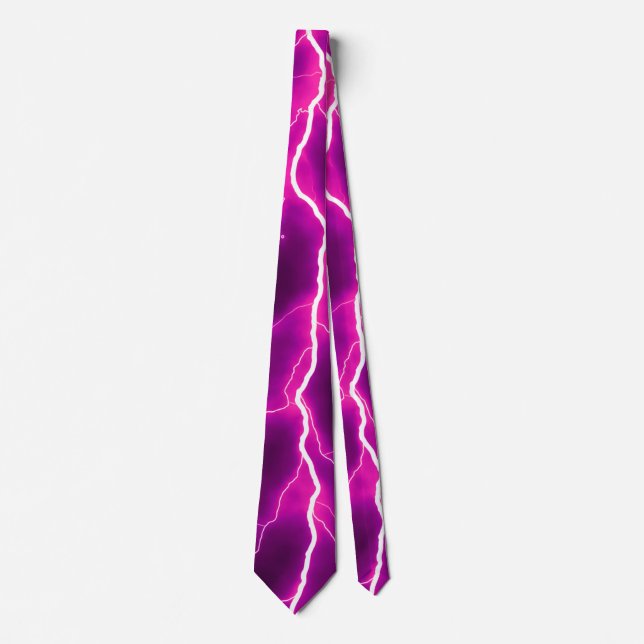 Gravata Lightning Bolt - Fuchsia (Frente)