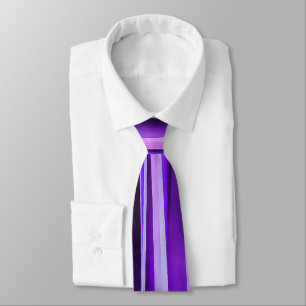 Gravata Lilac luxuoso, roxo e teste padrão Stripy de prat