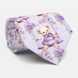 Gravata Lilac Purple Teddy Bear