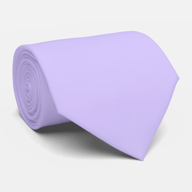 Gravata Lilac Sonha Cor Sólida | Elegante Clássico (Rolled)