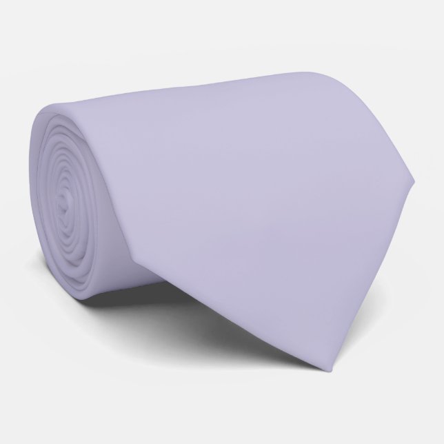 Gravata Lilás Pacífico de Primavera e Verão Cor Sólida (Rolled)