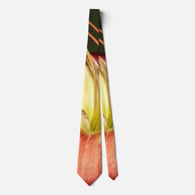 Gravata Lilases Rosa Escuro Com Centros Amarelos (Frente)