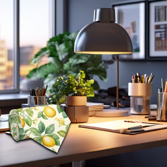 Gravata Limão-Blossomo-do-Mediterrâneo Citrus (Criador carregado)