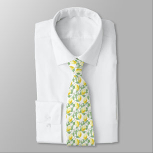 Gravata Limões e folhas de Design Necktie