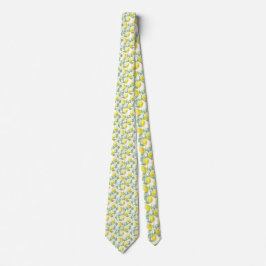Gravata Limões e folhas de Design Necktie