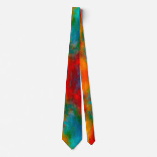 Gravata Lindas cores Design abstrato de homens