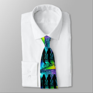 Gravata Line Dancers Lights and Music Necktie